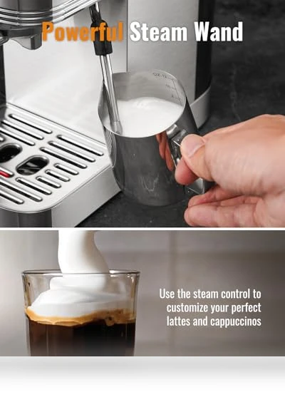 Professional Espresso Machine with Milk Frother — Milk Frothers, SHARDOR