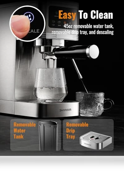 Professional Espresso Machine with Milk Frother — Milk Frothers, SHARDOR