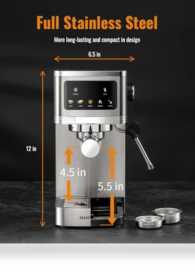 Professional Espresso Machine with Milk Frother — Milk Frothers, SHARDOR