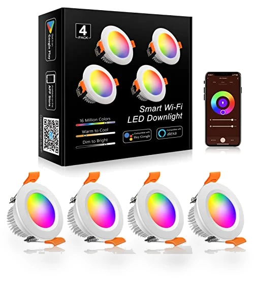 Smart LED Recessed Lighting RGB WiFi Downlight — Lighting Solutions, YGS-Tech