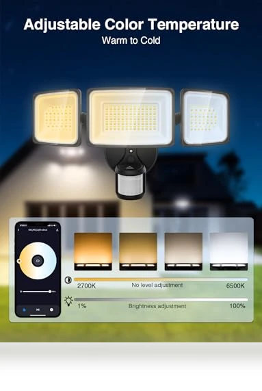 Smart LED Security Lights Motion Sensor Outdoor — Outdoor Security & Flood Lighting, Onforu