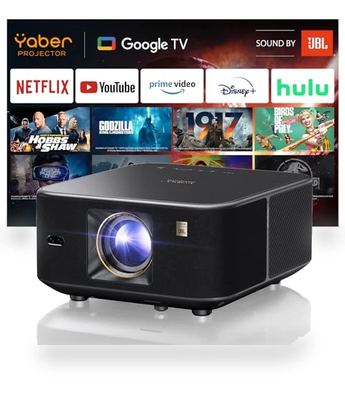 Smart Projector with Google TV — Home Theater Projectors, Yaber
