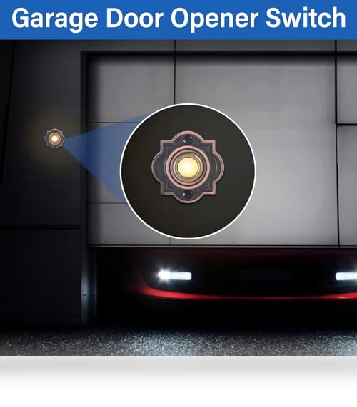 Wired Lighted Up LED Doorbell Button — Push Buttons, RANERVZ