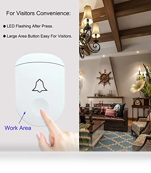 Wireless Doorbell with 1,000ft Range and 52 Chimes — Kits, MEISENKAI