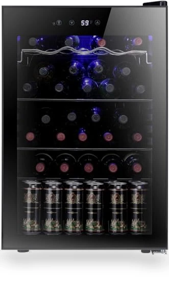 36 Bottle Wine Cooler Cabinet Beverage Refrigerator — Drink Coolers, Antarctic Star