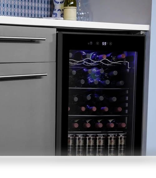 36 Bottle Wine Cooler Cabinet Beverage Refrigerator — Drink Coolers, Antarctic Star