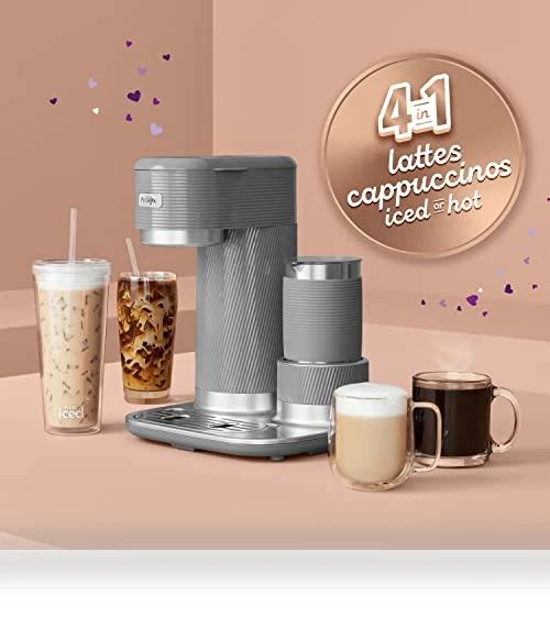 4-in-1 Single-Serve Latte Lux Coffee Maker — Coffee & Espresso Combos, Mr. Coffee