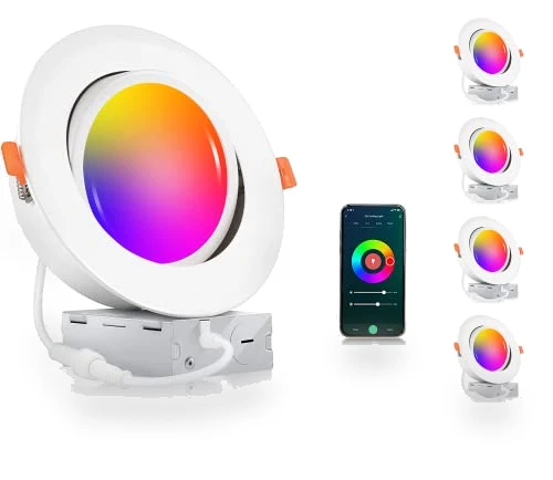 6 inch Gimbal Smart WiFi LED Recessed Lights — LED, CLOUDY BAY