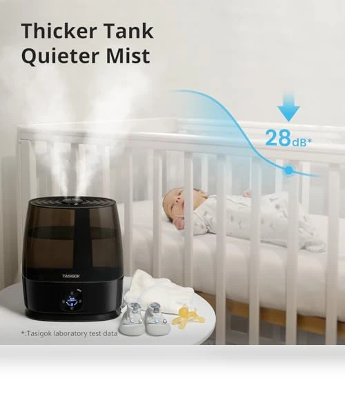 6L Cool and Warm Mist Air Humidifier — Air Moisturizers, Tasigok