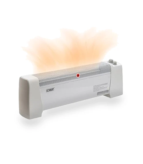 Baseboard Space Heater with Adjustable Thermostat — Portable Heating Solutions, EZ-HEAT