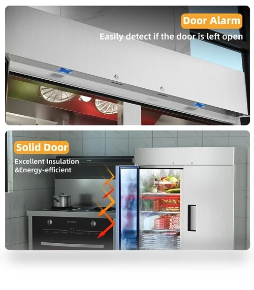 Commercial Freezer with 2 Door, Stainless Steel Reach-in Freezer Upright — Commercial Freezers, Coolski