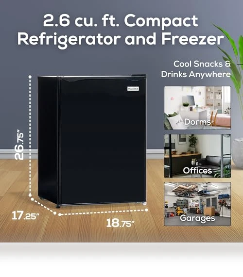 Compact Refrigerator with Freezer — Mini Fridges, Igloo
