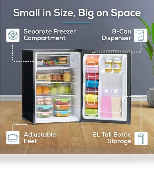 Compact Refrigerator with Freezer — Mini Fridges, Igloo