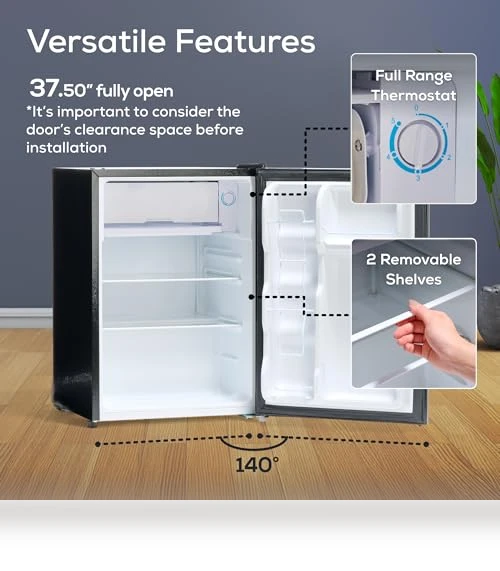 Compact Refrigerator with Freezer — Mini Fridges, Igloo