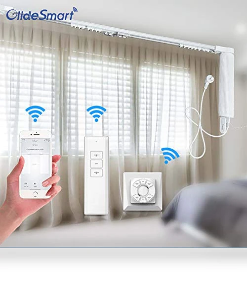 DIY WiFi Smart Automatic Curtain Motor Track System — Curtains, Olide