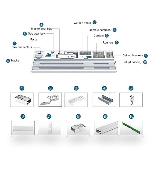 DIY WiFi Smart Automatic Curtain Motor Track System — Curtains, Olide