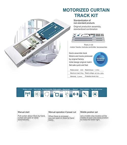 DIY WiFi Smart Automatic Curtain Motor Track System — Curtains, Olide