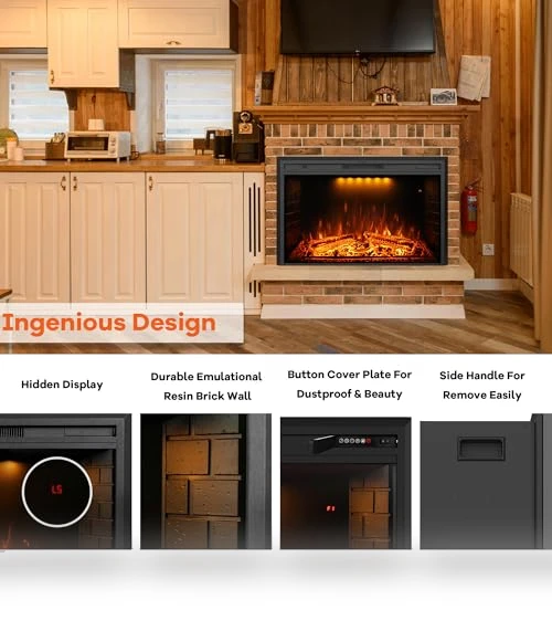 Electric Fireplace with Remote Control — Electric Heating Solutions, Dreamflame