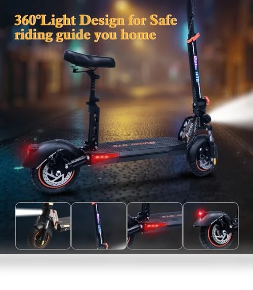 Electric Scooter with Seat — Electric Vehicles, Bikydom