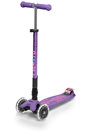 Foldable LED Scooter with Light-Up Wheels — Push Scooters, Micro