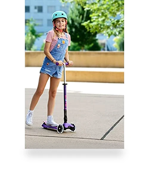 Foldable LED Scooter with Light-Up Wheels — Push Scooters, Micro