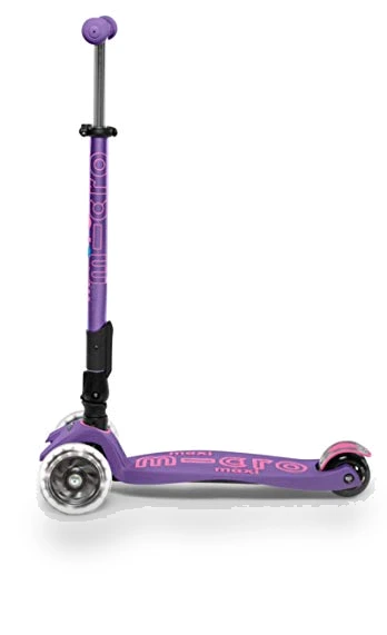 Foldable LED Scooter with Light-Up Wheels — Push Scooters, Micro