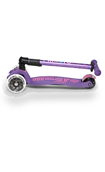 Foldable LED Scooter with Light-Up Wheels — Push Scooters, Micro