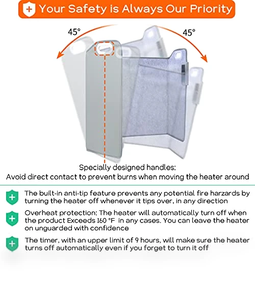 Foldable Portable Space Heater — Portable Heating Solutions, ESSUNTIAL