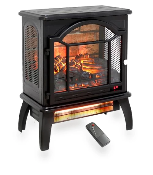 Freestanding Electric Fireplace Heater — Portable Heating Solutions, KOFOHON
