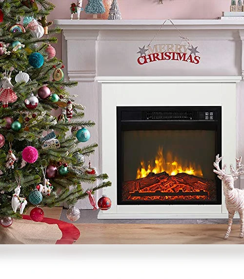 Freestanding Electric Fireplace Stove Space Heater — Portable Electric Heaters, Zokop