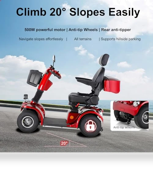 Heavy Duty 4 Wheel Mobility Scooter — Push Scooters, CreekT