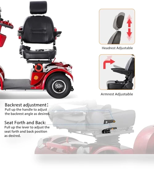 Heavy Duty 4 Wheel Mobility Scooter — Push Scooters, CreekT
