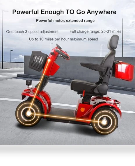 Heavy Duty 4 Wheel Mobility Scooter — Push Scooters, CreekT