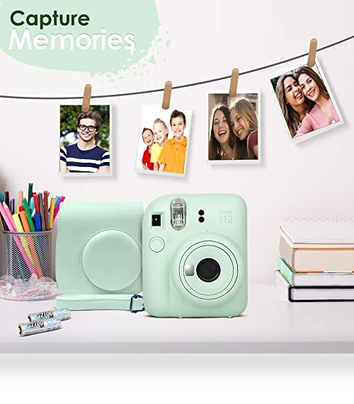 Instax Mini 12 Camera with Instant Mini Film Bundle — Instant, Fujifilm