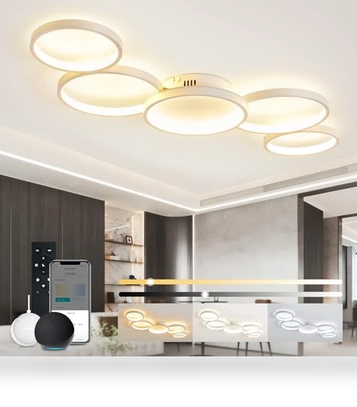 LED Smart Ceiling Light Dimmable — Overhead Lighting, SKY ANGLE