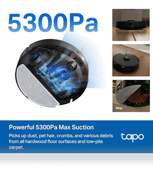 LiDAR Smart Navigation Robot Vacuum and Mop — Smart Cleaning Robots, Tapo