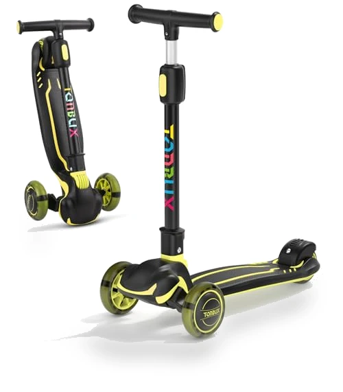 Light Up 3 Wheel Kick Scooter for Kids — Push Scooters, TONBUX