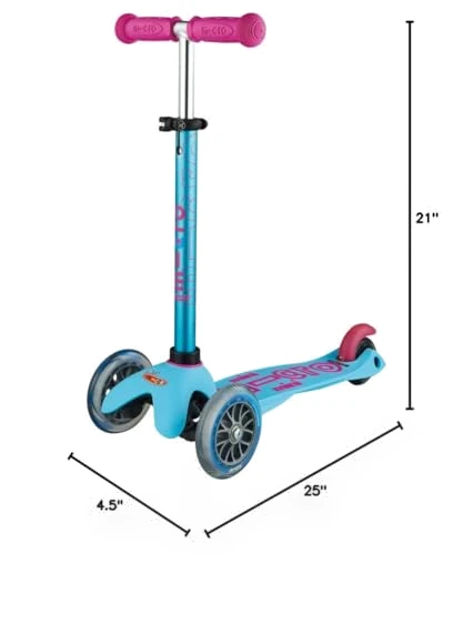 Mini Deluxe Three Wheeled Scooter — Push Scooters, Micro