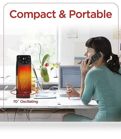 Oscillating Space Heater — Portable Heating Solutions, BLACK+DECKER