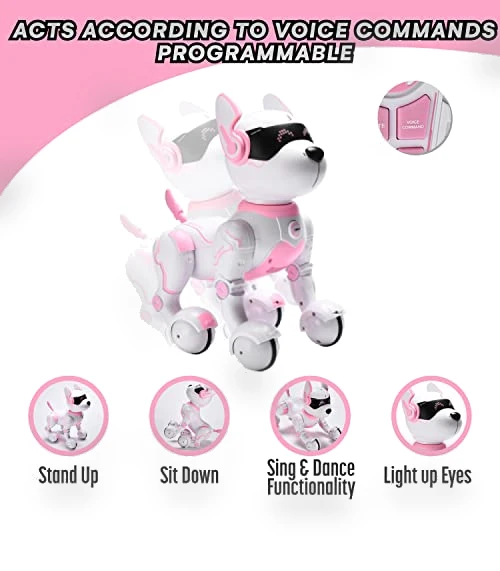 Pink Robot Dog — Interactive Figures & Robots, Top Race