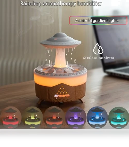 Raindrop Humidifiers for Bedroom — Air Moisturizers, fuliying