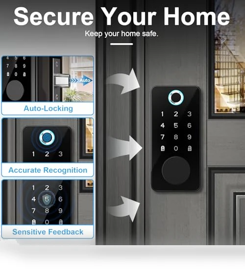 Smart Fingerprint Door Lock — Smart Home Security, icamdoor