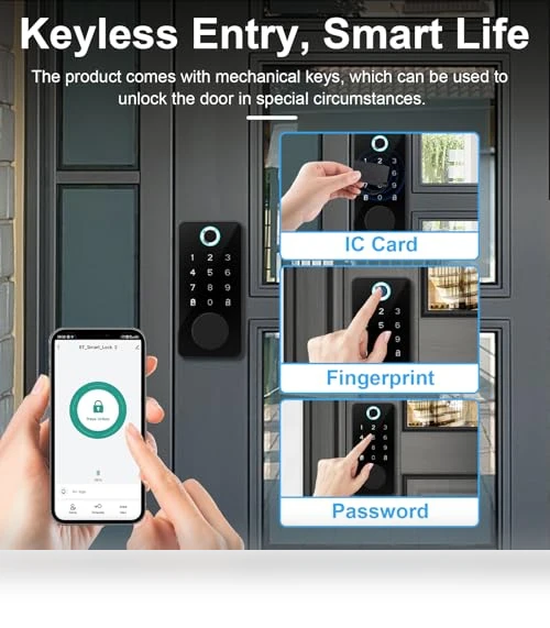 Smart Fingerprint Door Lock — Smart Home Security, icamdoor