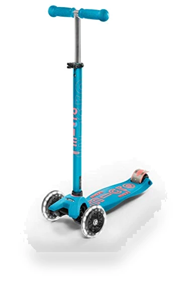 Three Wheeled Lean-to-Steer Scooter with Light-Up Wheels — Push Scooters, Micro