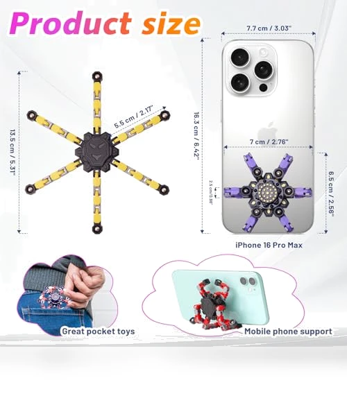 Transformable Fidget Spinners — Stress Relievers, Gokeey