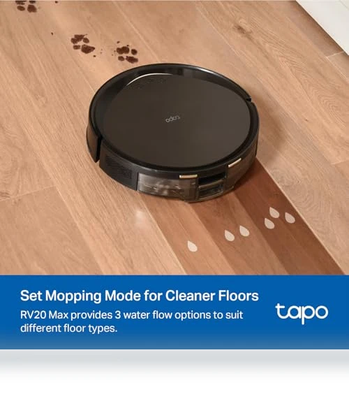 Ultra-Slim LiDAR Smart Navigation Robot Vacuum and Mop with Self-Emptying Dock — Smart Cleaning Robots, Tapo