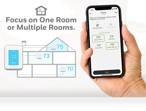 WiFi Smart Thermostat with Smart Room Sensor — Smart Climate Control, Honeywell Home