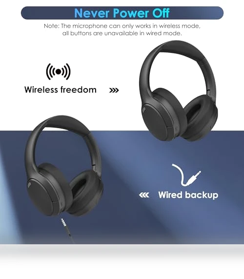 Wireless Over Ear Headphones with HiFi Stereo Microphone — In-Ear Headphones, Pointcinco