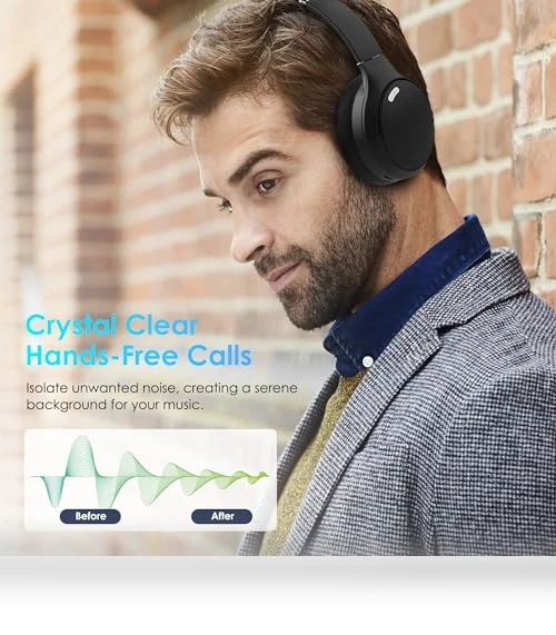 Wireless Over Ear Headphones with HiFi Stereo Microphone — In-Ear Headphones, Pointcinco