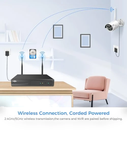 Wireless Security Camera System — Security Cameras, Hiseeu